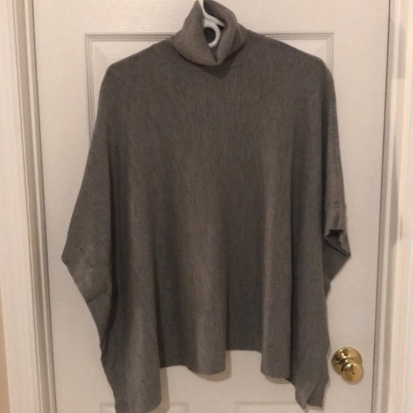 Ann Taylor Turtleneck Poncho Sweater - Picture 7 of 8